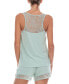 ფოტო #2 პროდუქტის Frances Knit Cami Tap Pajama Set