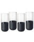 Фото #1 товара Manufacture Crystal Rock Highball Glasses, Set of 4