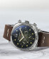 ფოტო #2 პროდუქტის Men's Hull Chrono Dark Brown Genuine Leather Strap Watch 42mm