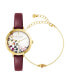 Фото #1 товара Наручные часы Anne Klein Women's Teal & Gold-Tone Bracelet Watch 30mm.