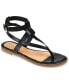 ფოტო #1 პროდუქტის Women's Tangie Ankle Strap Flat Sandals