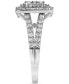 ფოტო #3 პროდუქტის Diamond Halo Cluster Engagement Ring (1 ct. t.w.) in 14k White Gold