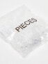 Pieces '100' Pack elastic hair bands in clear