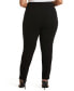 ფოტო #2 პროდუქტის Plus Size Classic Fit Pull-On Ankle Pant with Zipper Detail