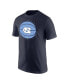 ფოტო #3 პროდუქტის Men's Navy North Carolina Tar Heels Basketball Logo T-shirt