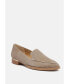 ANNA Womens Leather Slip-on Loafers