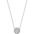 Decent silver necklace with zircons MKC1634AN040
