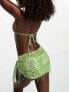 Фото #7 товара Motel pami bikini top in paisley abstract green