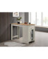 Фото #2 товара Alonzo Light Gray Small Space Counter Height Dining Table With Cabinet And Drawer Storage