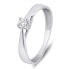 Timeless engagement ring made of white gold GR114WAU