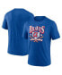 ფოტო #1 პროდუქტის Men's Heather Royal Atlanta Braves Home Team Tri-Blend T-Shirt