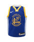 ფოტო #3 პროდუქტის Infant Boys and Girls Stephen Curry Royal Golden State Warriors Swingman Player Jersey - Icon Edition