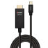 Фото #3 товара Lindy 1m Mini DP to HDMI Adapter Cable with HDR - 1 m - Mini DisplayPort - HDMI - Male - Male - Straight