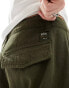 Alpha Aircraft loose fit cargo trouser in dark olive