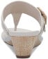 Фото #4 товара Women's Polliee Buckled Thong Wedge Sandals, Created for Macy's