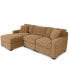 Фото #2 товара Radley 3-Piece Fabric Chaise Sectional Sofa, Created for Macy's