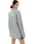 Фото #8 товара 4th & Reckless oversized shirt in black and white stripe