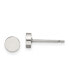 ფოტო #1 პროდუქტის Stainless Steel Polished Circle Earrings