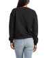 Фото #2 товара Women's Cotton Crewneck Embroidered Sweatshirt