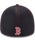 Фото #4 товара Men's Boston Red Sox Navy Blue Neo 39THIRTY Stretch Fit Hat-