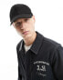 Fenton cotton twill cap in black