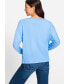 ფოტო #2 პროდუქტის Women's Long Sleeve Mixed Media Dolman T-Shirt