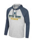 Men's Heather Gray Notre Dame Fighting Irish Hasta La Vista Raglan Hoodie Long Sleeve T-shirt