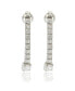 ფოტო #1 პროდუქტის Suzy Levian Sterling Silver Cubic Zirconia Grandeur Line Dangle Earrings