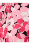 Фото #6 товара Платье женское Koton Цветочное Миди с длинным рукавом и поясом