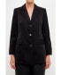 ფოტო #1 პროდუქტის Women's Solid 3 Button Blazer