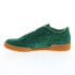 Фото #12 товара Reebok Club C 85 Mens Green Suede Lace Up Lifestyle Sneakers Shoes