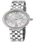 ფოტო #1 პროდუქტის Women's Verona Silver Stainless Steel Watch 37mm