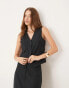 Фото #1 товара JDY waistcoat co-ord in dark navy pinstripe