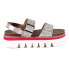 Фото #1 товара Diba True Roly Poly Metallic Platform Womens Silver Casual Sandals 64421-044