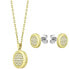 Фото #2 товара Luxury gold-plated jewelry set Medallion 1570149 (necklace, earrings)