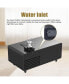 Smart Coffee Table With Fridge, Charging, Power, USB, Ice Water, Black