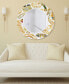 Фото #3 товара Gold Charm Round Beveled Wall Mirror on Free Floating Reverse Printed Tempered Art Glass, 36" x 36" x 0.4"