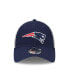 ფოტო #3 პროდუქტის Men's Navy, Natural New England Patriots Loyal 9TWENTY Trucker Snapback Hat