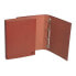 LIDERPAPEL 4 ring binder 40 mm mixed folio cardboard leather lined plastic compressor
