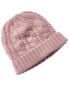 Sofiacashmere Chunky Cable Cashmere Hat Women's Pink