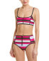 Proenza Schouler Women's 187624 Pink Sporty Bikini Set Swimwear Size S