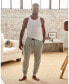 ფოტო #3 პროდუქტის Men's Lightweight Cotton Logo Pajama Pants