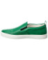 Gucci Gg Embossed Leather Slip-On Sneaker Men's Green 7