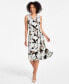 ფოტო #1 პროდუქტის Women's Belted Fit & Flare Dress