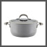 Фото #1 товара Rachael Ray Cook + Create 5qt Aluminum Nonstick Dutch Oven with Lid - Gray