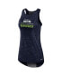 Women's College Navy Seattle Seahawks High Neck Performance Tank Top