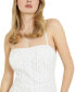 Фото #5 товара Women's Elle Sleeveless Open-Back Lace Jumpsuit