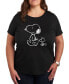 Фото #1 товара Air Waves Trendy Plus Size Snoopy Graphic T-shirt