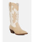 Фото #3 товара adanna micro suede patchwork cowboy boots