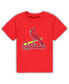 Toddler Boys and Girls Red St. Louis Cardinals Team Crew Primary Logo T-shirt